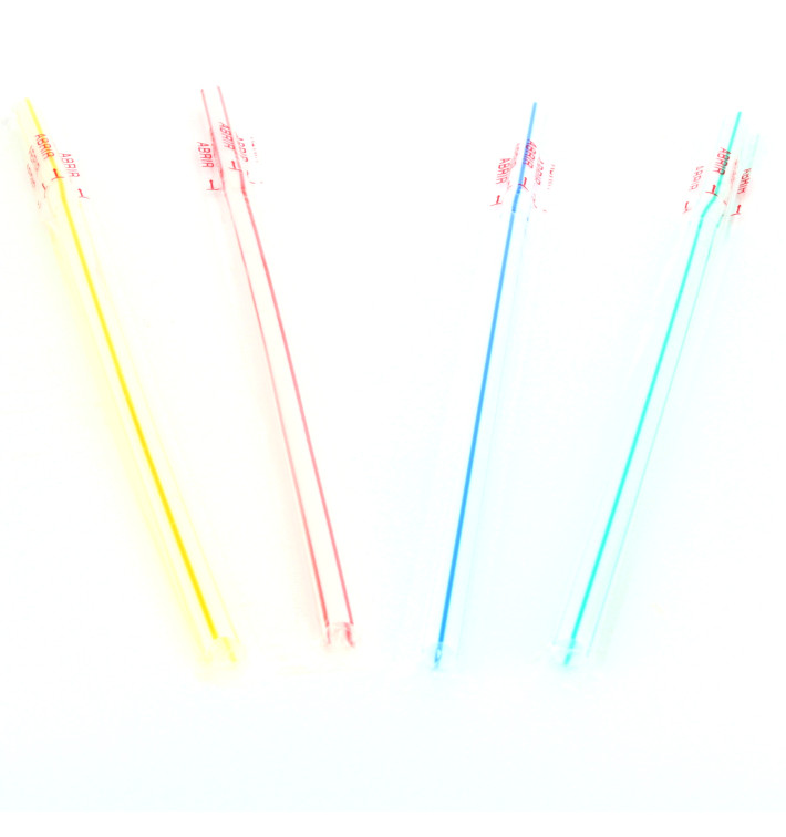 Pailles Flexibles Emballées Individuellement Ø6mm 23cm Pailles Flexibles Emballées Individuellement Ø6mm 23cm