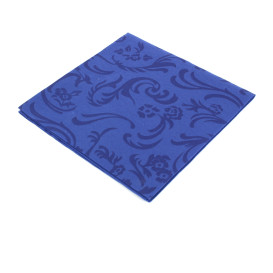 Serviette Damascato en Airlaid Bleu 40x40cm (50 Unités)