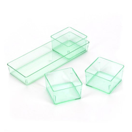 Récipient pour sauces Vert Transp.4,2x4,2cm (24 Utés)