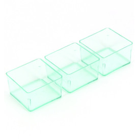 Récipient pour sauces Vert Transp.4,2x4,2cm (24 Utés)