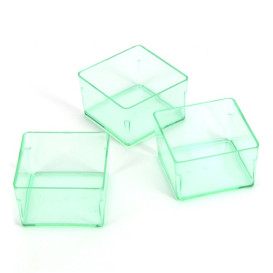 Récipient pour sauces Vert Transp.4,2x4,2cm (24 Utés)