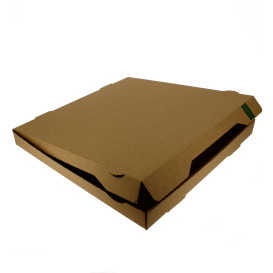 Boîte Carton Kraft 33x33x3,5 cm (100 Utés)
