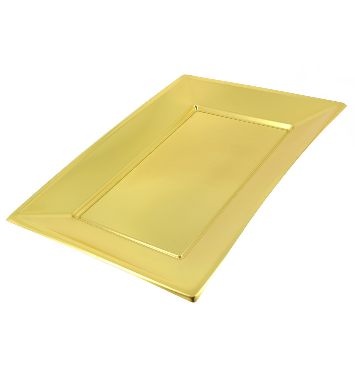 Plateau Plastique Doré rectang. 330x 225mm Plateau Plastique Doré rectang. 330x 225mm