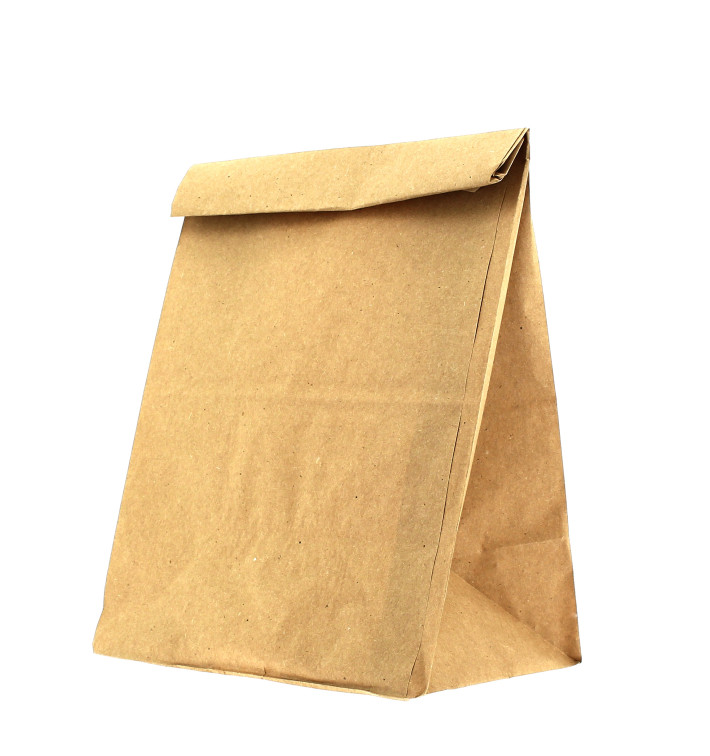 Sac en papier KRAFT sans anses 15+9x28cm (25 Unités) Sac en papier KRAFT sans anses 15+9x28cm (25 Unités)