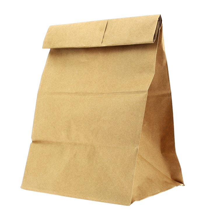Sac en papier KRAFT sans anses 25+15x43cm Sac en papier KRAFT sans anses 25+15x43cm