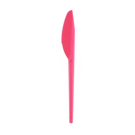 Couteau Plastique Fuchsia de 165mm (15 Unités)