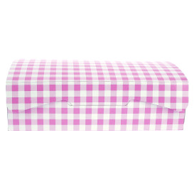 Boîte pâtissière 17,5x11,5x4,7cm 250g Rose (20 Unités)
