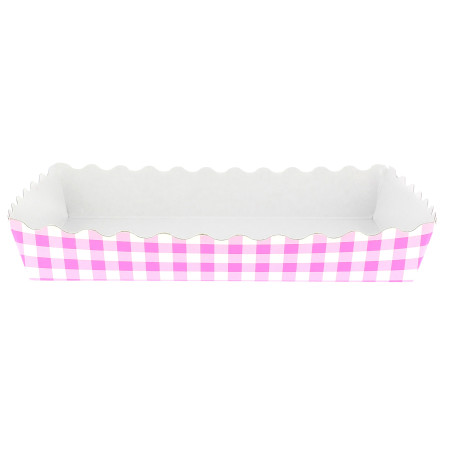 Plateau Rose pour Pâtisserie 18,2x12,2x3cm (25 Unités)