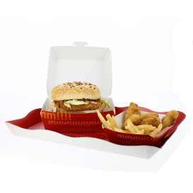 Boîte à Hamburger Carton XXL 14,5x14,5x8 cm (400 Utés)