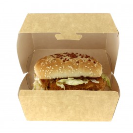 Boîte à Hamburger Kraft 12x12x7 cm 