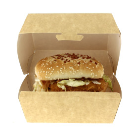 Boîte à Hamburgeur Kraft 12x12x7 cm 