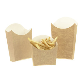 Etui à Frites Kraft Grand 8,2x3,3x14,9cm ( 400 Unités)