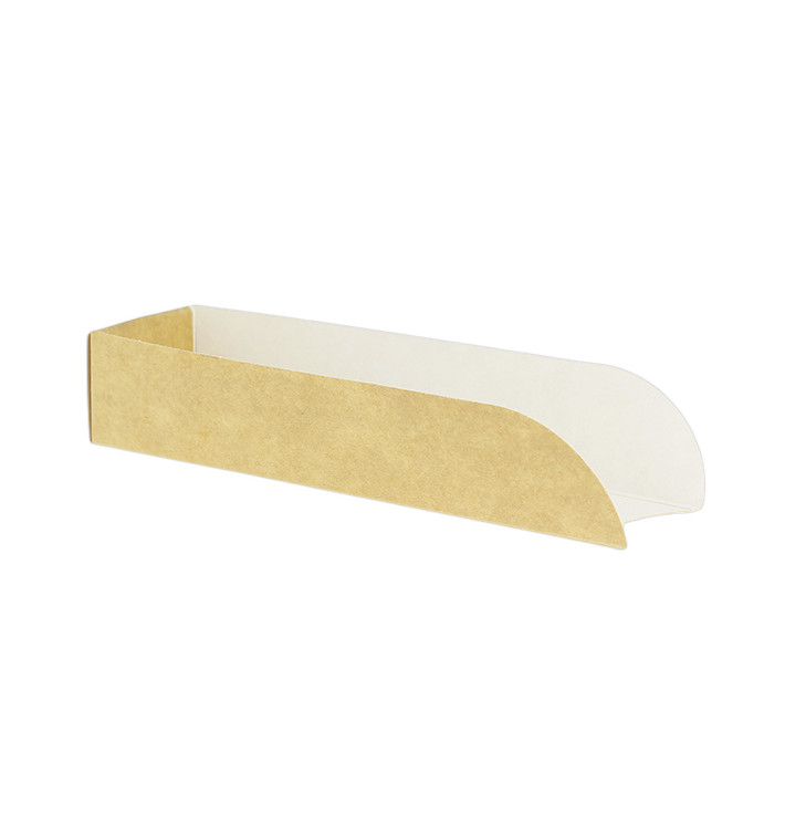 Emballage Hot Dog Kraft 17x5x3,5cm (1.000 Unités) Emballage Hot Dog Kraft 17x5x3,5cm (1.000 Unités)