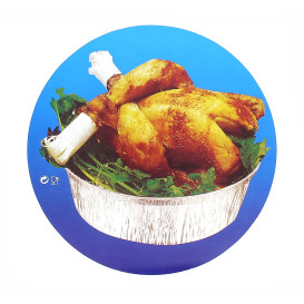 Couvercle Carton Récipient Rond 1900ml poulet (125 Unités)