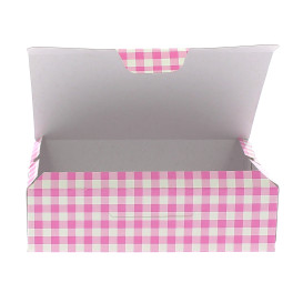 Boîte pâtissière 17,5x11,5x4,7cm 250g Rose (360 Unités)