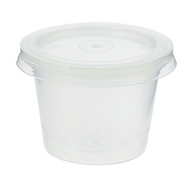 Pot à Sauce Plastique PP avec Couvercle 33ml (3000 Utés)