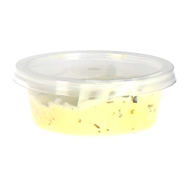 Pot à Sauce Plastique PP avec Couvercle 85ml (100 Utés)