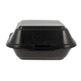 Boîte à HAMBURGER Grand FOAM Noir (500 Unités)