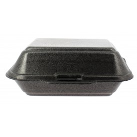Boîte en FOAM LunchBOX Noir 185x155x70mm (500 Unités)