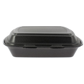 Boîte en FOAM MenuBOX 1C. Noir 240x210x70mm (125 Unités)