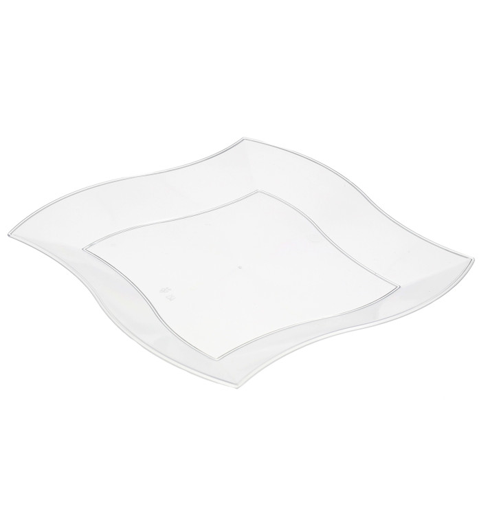 Assiette Plastique Plate Ondulée Blanche 230mm Assiette Plastique Plate Ondulée Blanche 230mm