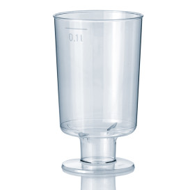 Verre à Pied en Plastique 100ml 