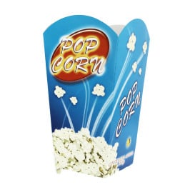 Etuis à Pop-Corn Petit 45g 6,5x8,5x15cm (25 unités)