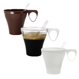 Tasse Plastique Dur Transparent 80ml (40 Unités)
