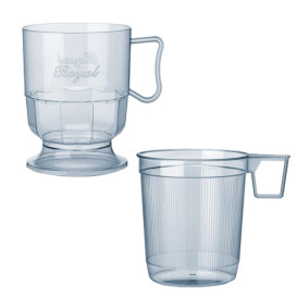 Tasse plastique Dur Transparent 200ml (12 Unités)