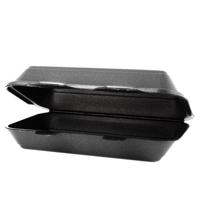 Boîte en FOAM LunchBox Noir 24,0x155x70mm Boîte en FOAM LunchBox Noir 24,0x155x70mm