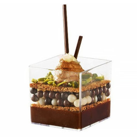 Verrine Dégustation "Cube" Transp. 60 ml (15 Utés)