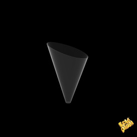Cône Plastique Dégustation Slice Transp. 55 ml (120 Unités) 