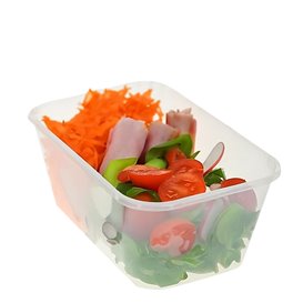 Barquette Plastique Transparent 1000ml (500 Utés)