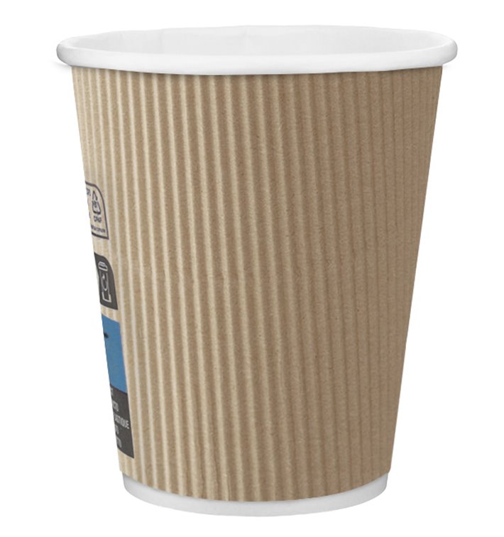 Gobelet Carton 8Oz/250ml Marron Ø8cm (25 Unités)