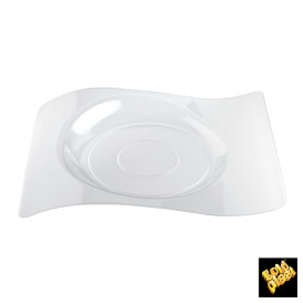 Assiette plastique "Forma" Transparent 28x23 cm (180 Utés)
