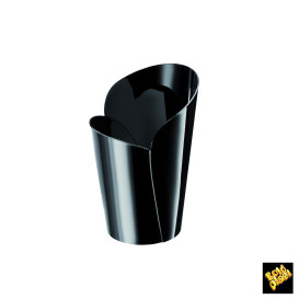 Verrine Dégustation "Blossom" Plastique Noir 90ml (300 Utés)