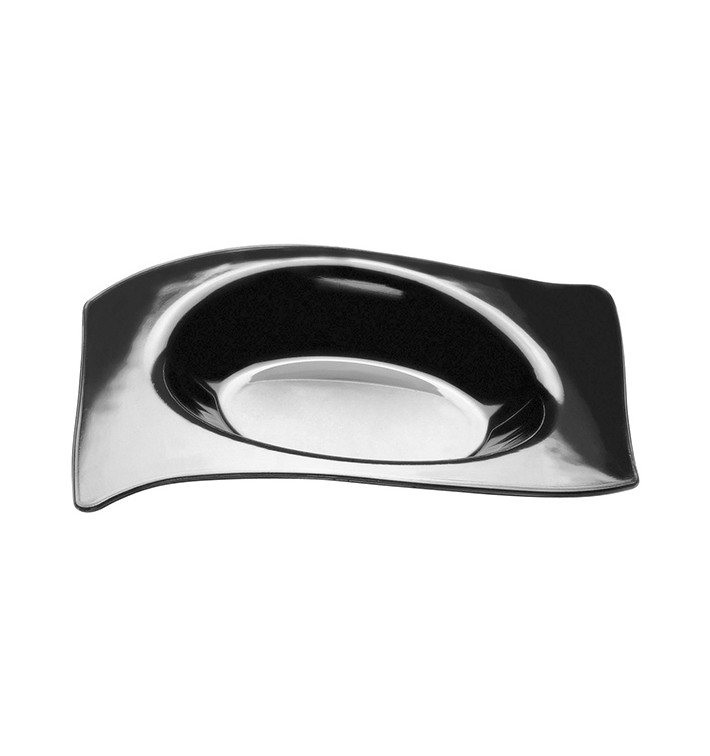 Assiette Dégustation Flat Noir 8x6,6 cm (50 Utés) Assiette Dégustation Flat Noir 8x6,6 cm (50 Utés)