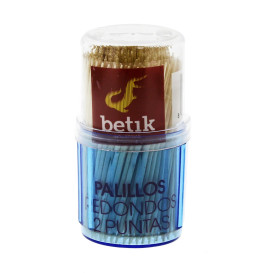 Cure-dents en Bois Rond 2 pointes 65mm 