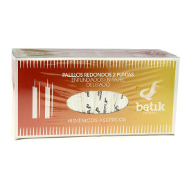 Cure-dents en Bois 2 Pointes en Sachet Papier 65mm 