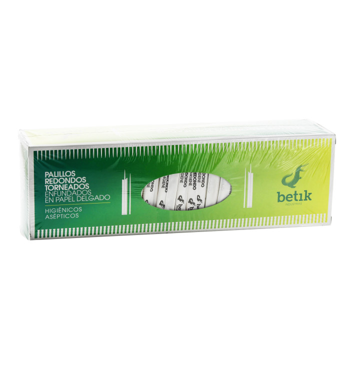 Cure-dents en Bois en Sachet Papier 65mm Cure-dents en Bois en Sachet Papier 65mm