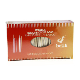 Cure-dents en Bois 2 Pointes en Sachet Film 65mm 