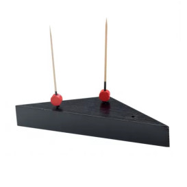 Support en Bambou Noir pour Piques 140x80mm 