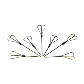 Pique en Bambou "Cuore" Noir 90mm (200 Unités)