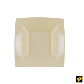 Assiette Plastique Creuse Crème Nice PP 180mm (300 Utés)