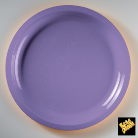 Assiette Plastique Réutilisable Lilas PP Ø290mm (25 Utés)