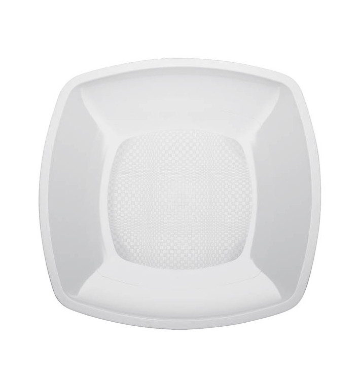 Assiette Plastique Réutilisable Plate Blanc PP 230mm (300 Utés) Assiette Plastique Réutilisable Plate Blanc PP 230mm (300 Utés)
