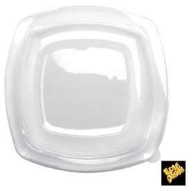 Couvercle Plastique Réutilisable Transp.  PET pour Assiette 230mm (25 Utés)
