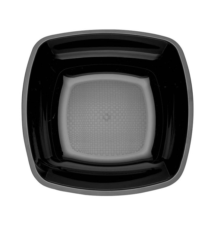 Assiette Plastique Réutilisable Creuse Noir PS 180mm (25 Utés) Assiette Plastique Réutilisable Creuse Noir PS 180mm (25 Utés)