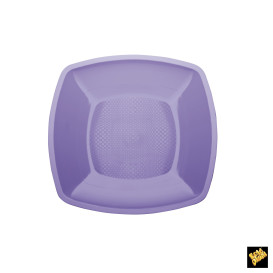 Assiette Plastique Réutilisable Plate Lilas PP 180mm (25 Utés)