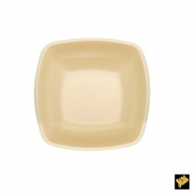 Assiette Plastique Réutilisable Creuse Crème PP 180mm (300 Utés)